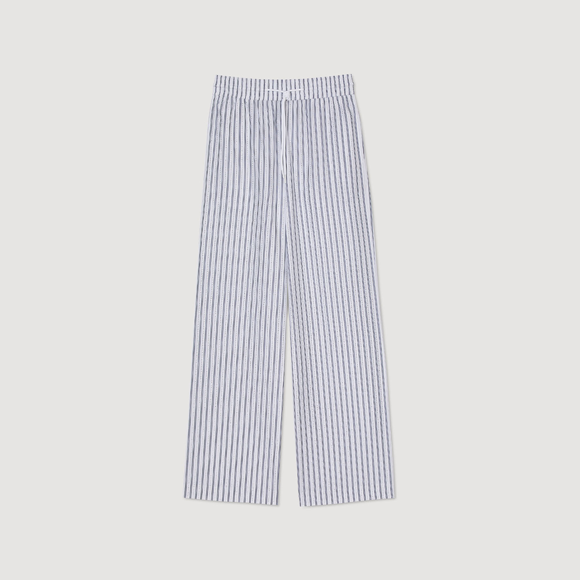 Broek met strepen en steentjes
