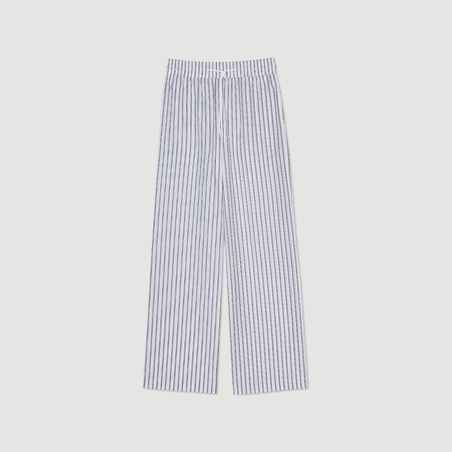Broek met strepen en steentjes