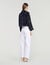 Overhemdblouse met parels en stras