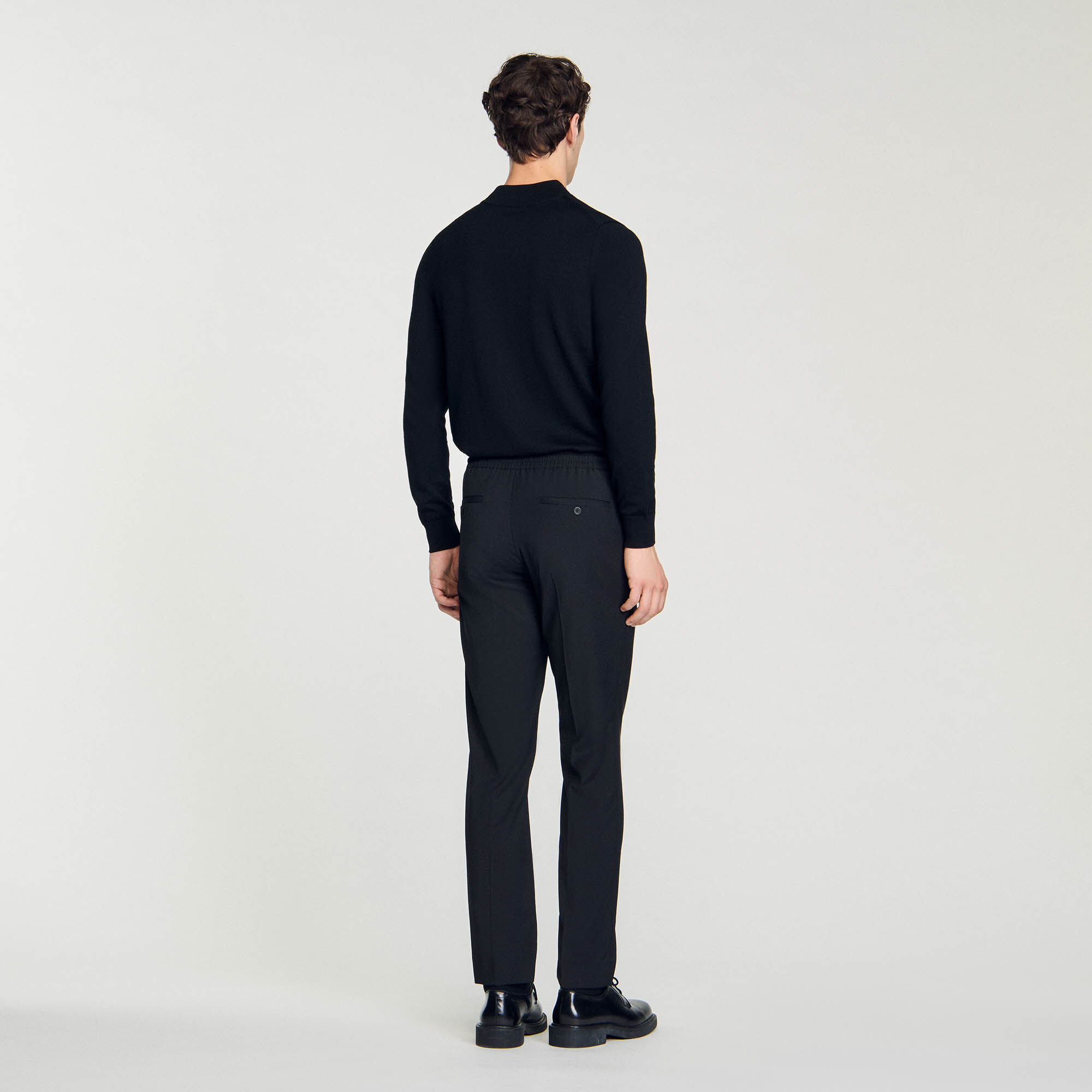 Rechte pantalon met elastiek