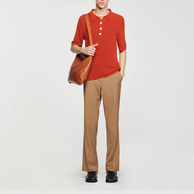 Pole bouclé gebreid