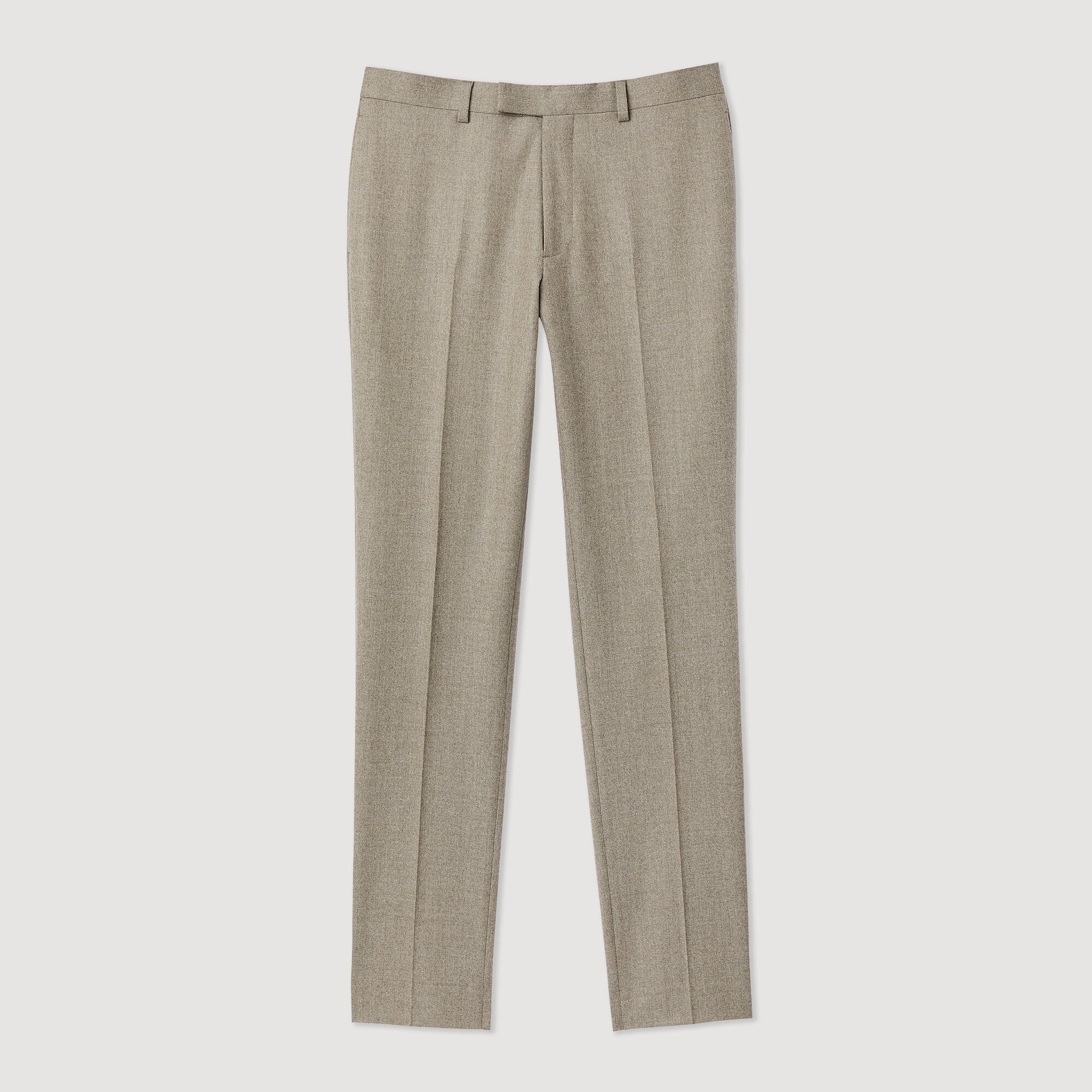 Flannel suit trousers