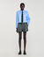 Korte blouse met afneembare das