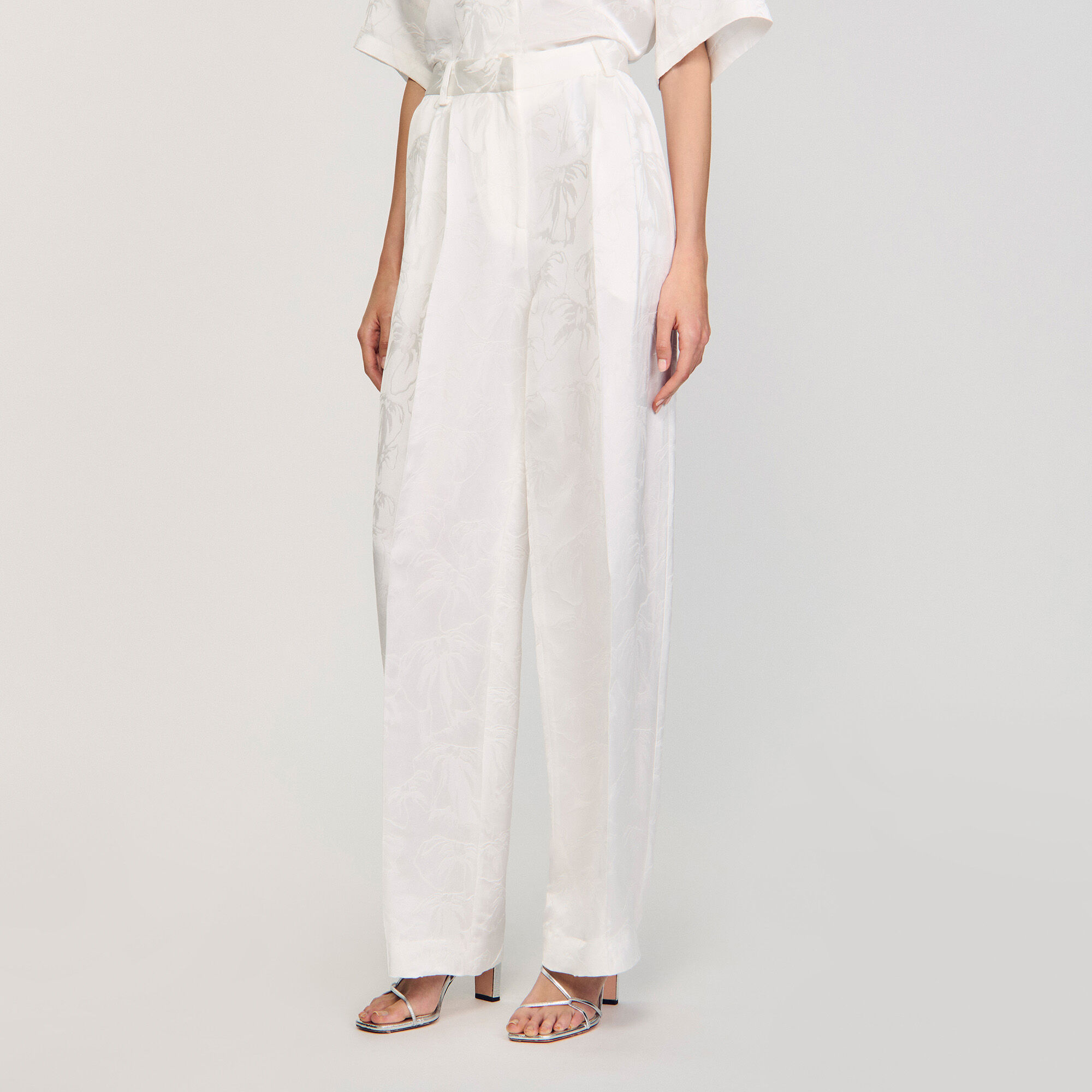 Pantalon jacquard Bloem