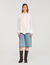Zijden blouse met lavallière