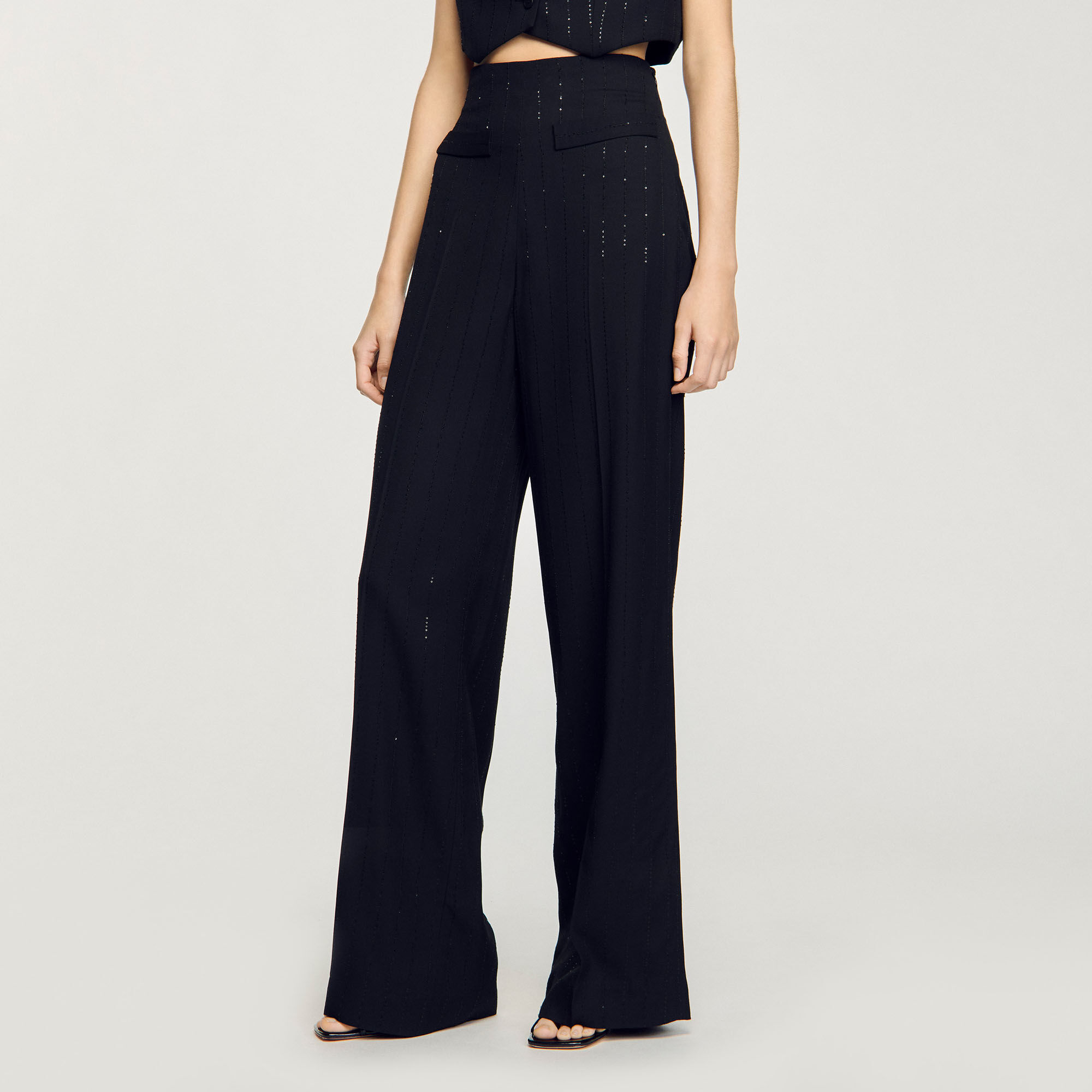 Pantalon kostuum met pailletten
