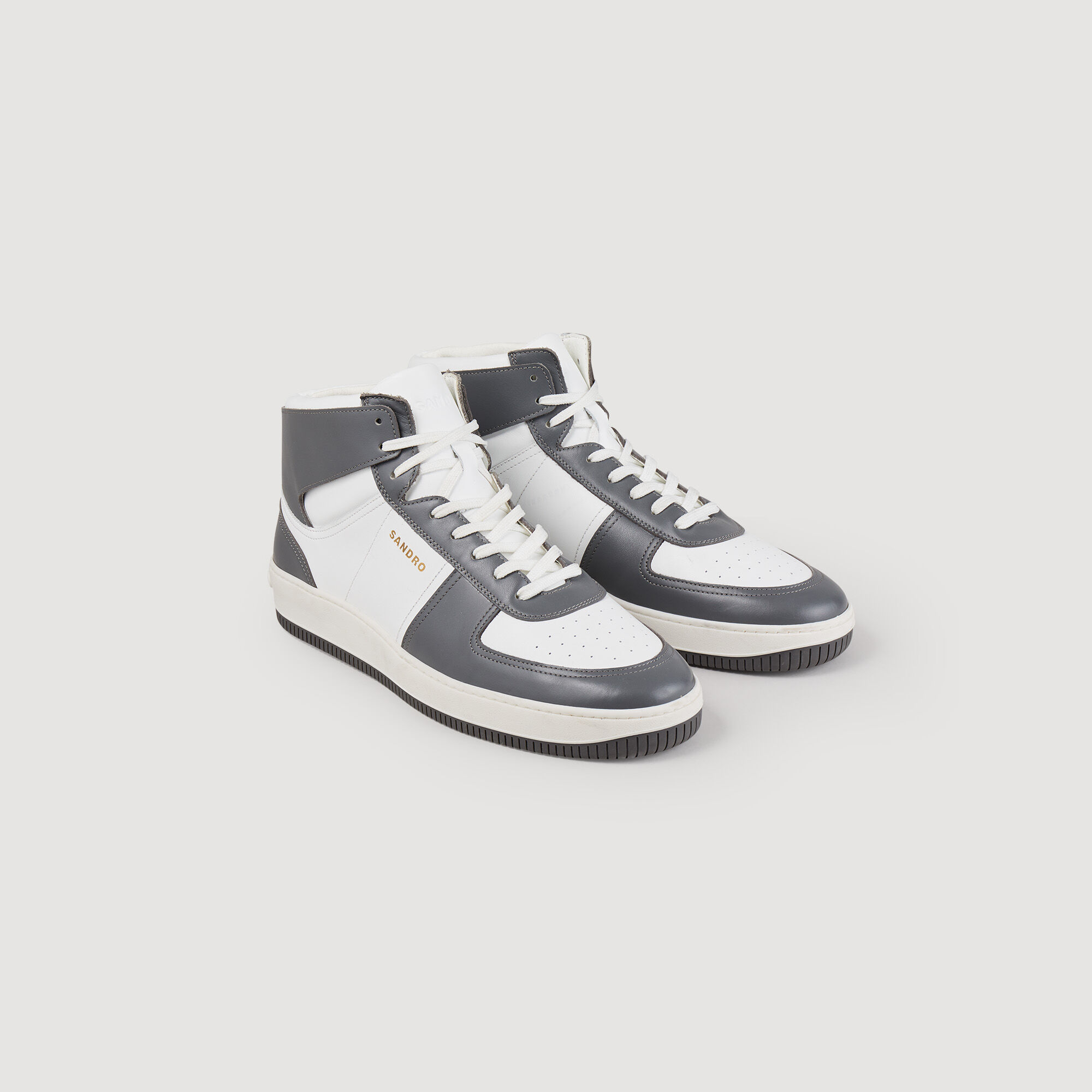 Hoge sneakers van leer