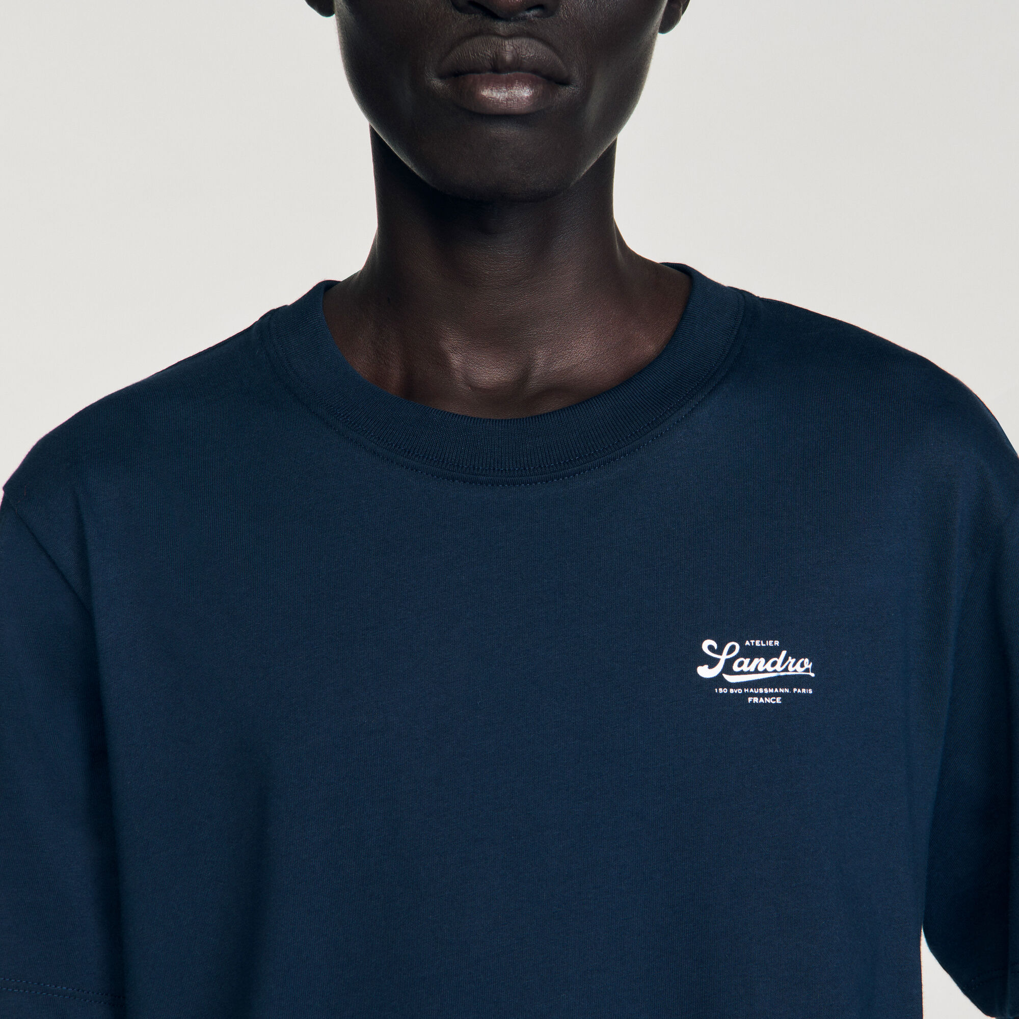 T-shirt met logo-applicatie