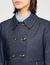 Denim getailleerde blazer