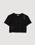 T-shirt geborduurde bloem