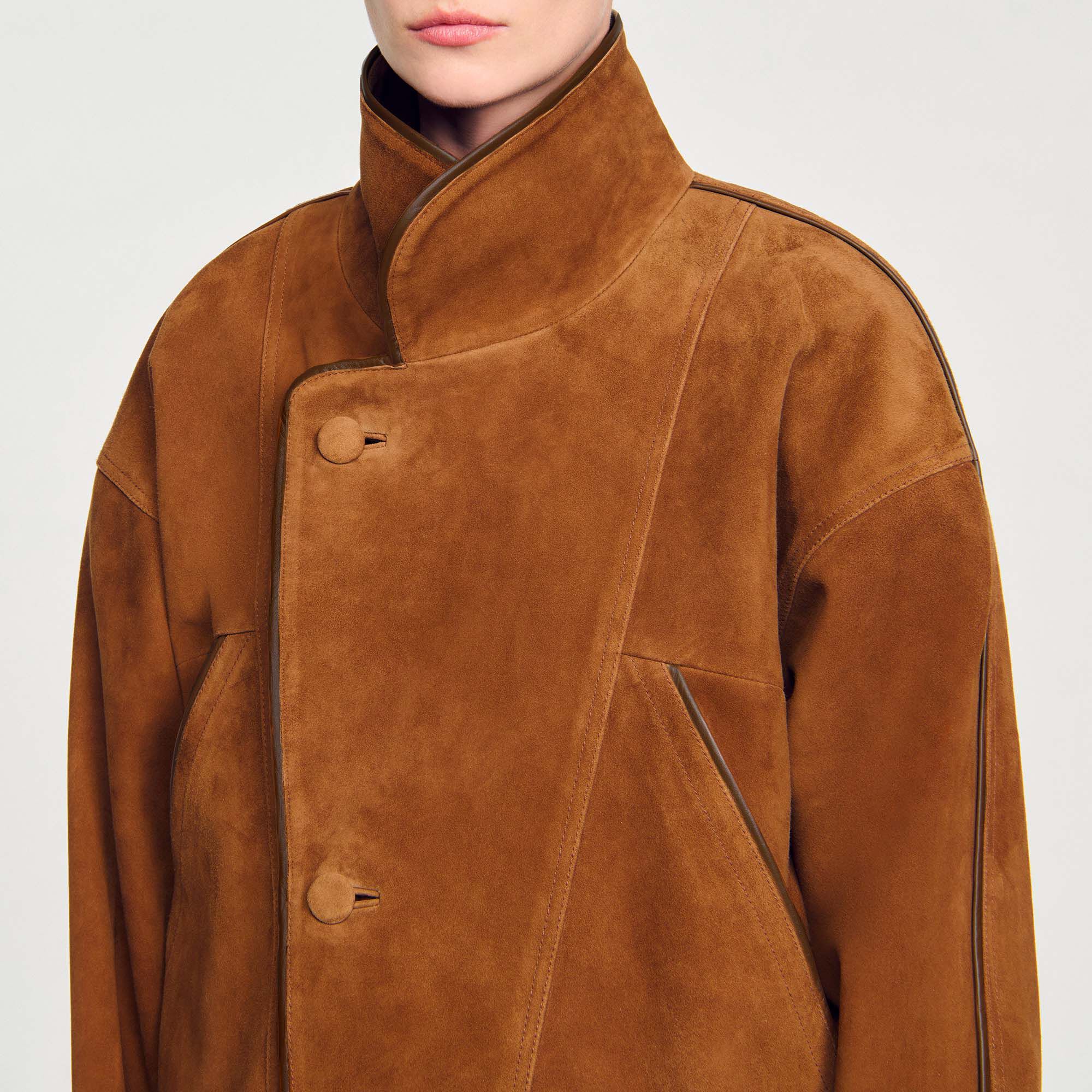 Oversized suède jack