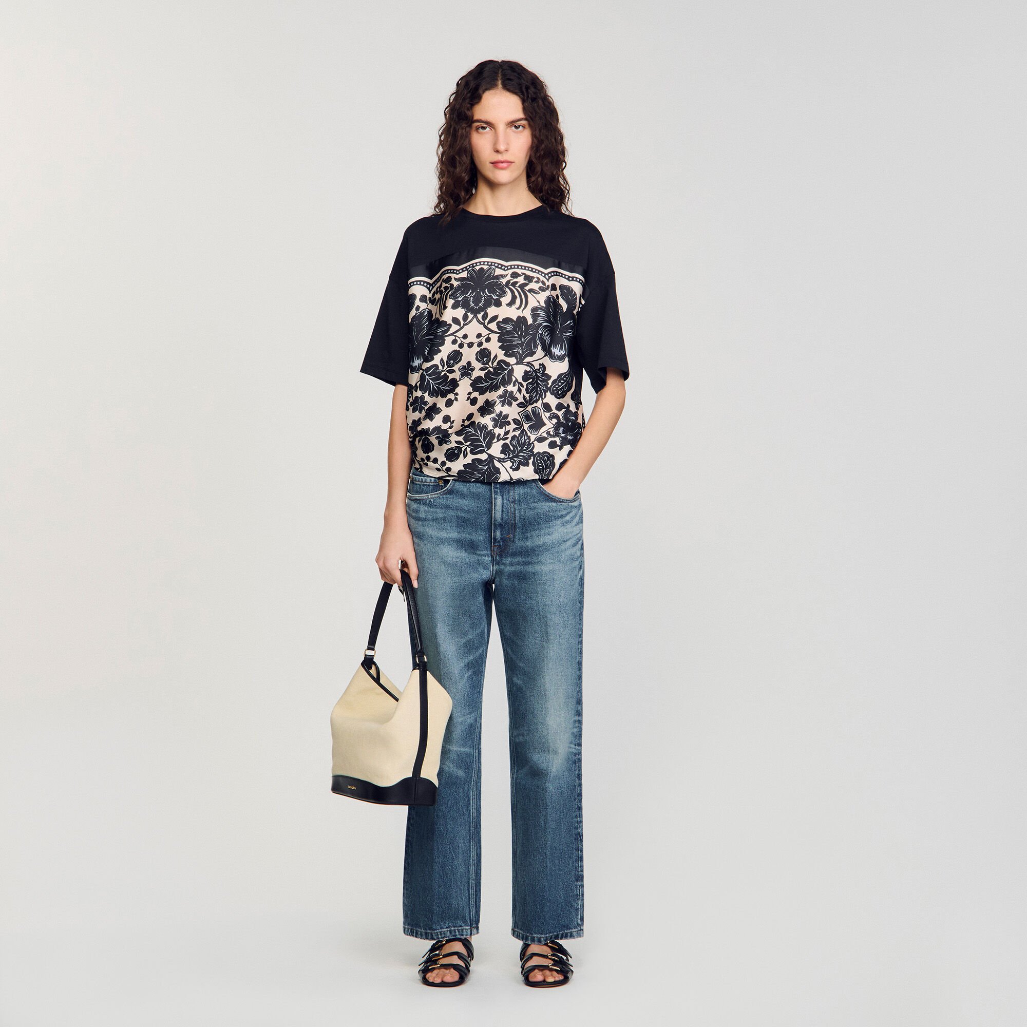 T-shirt met bloemenprint