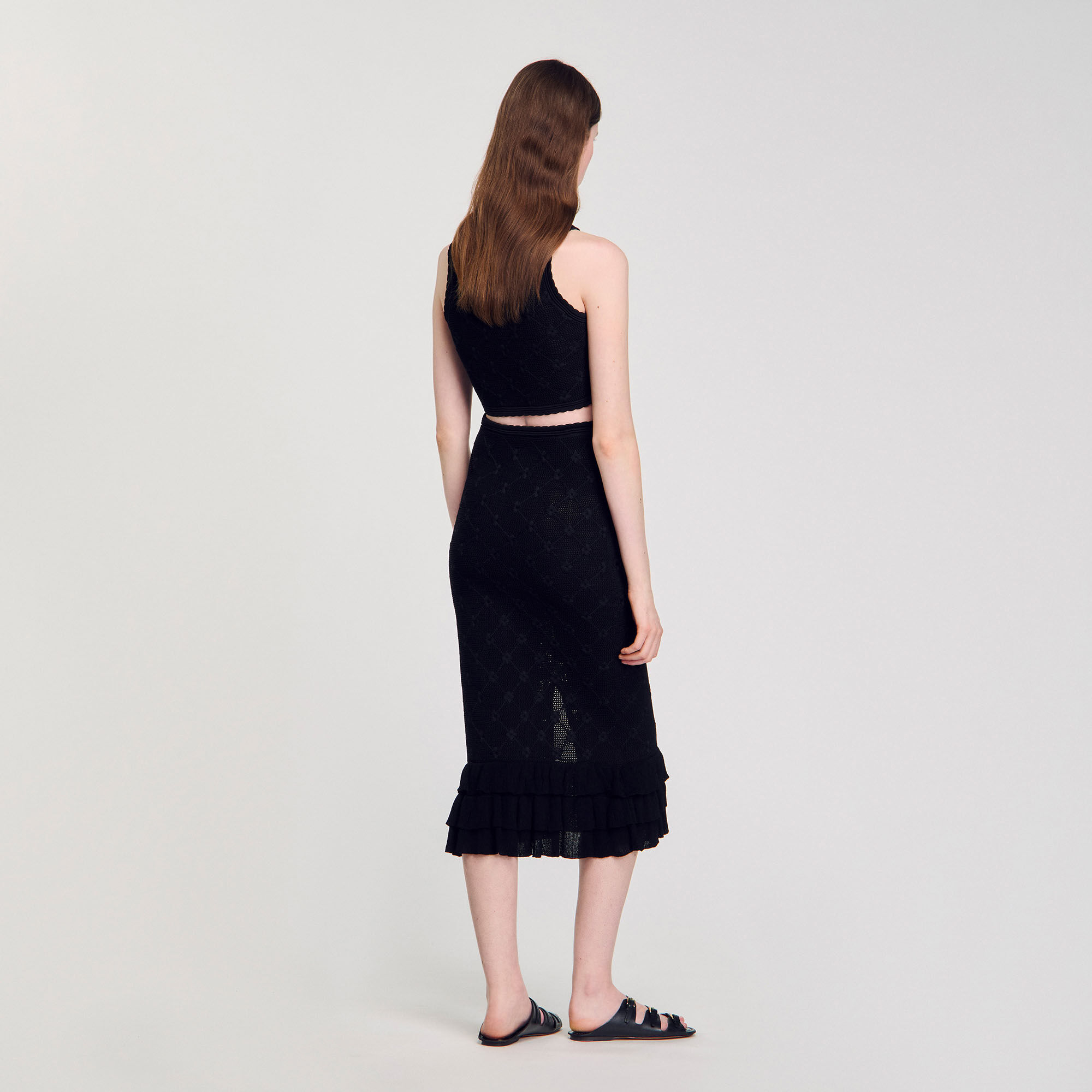 Midi rok tricot
