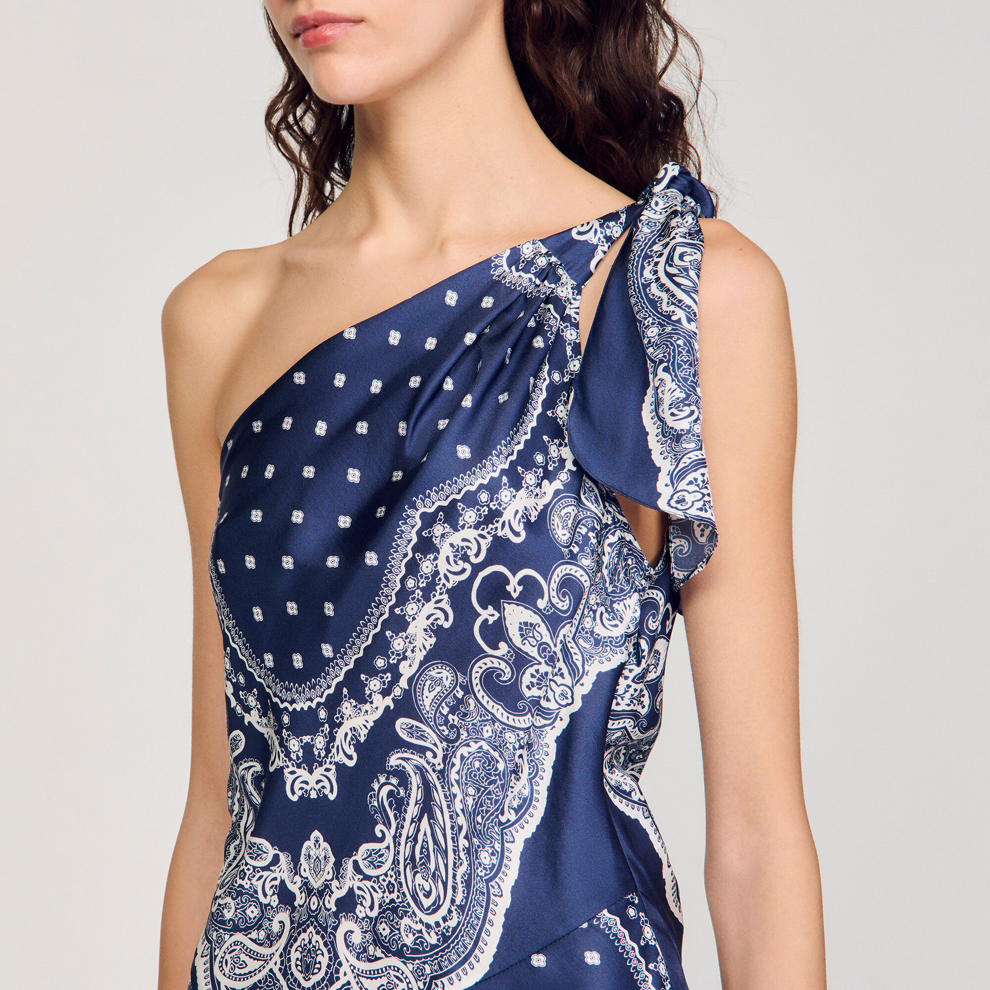 Lange jurk bandana print