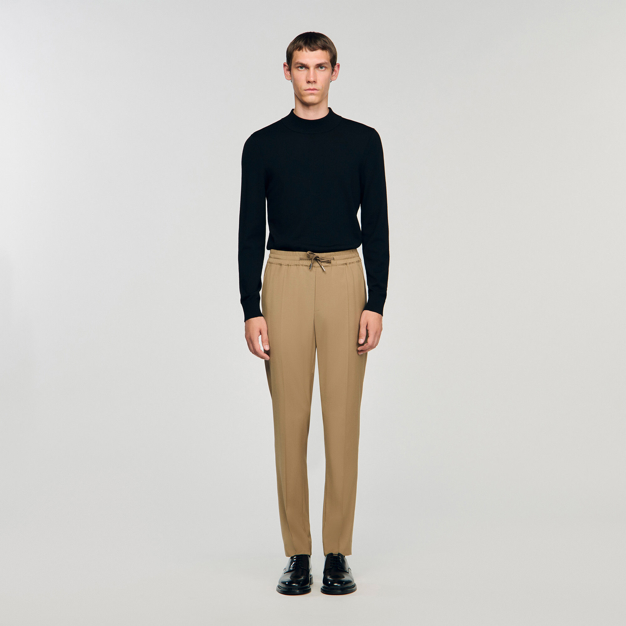 Rechte pantalon met elastiek