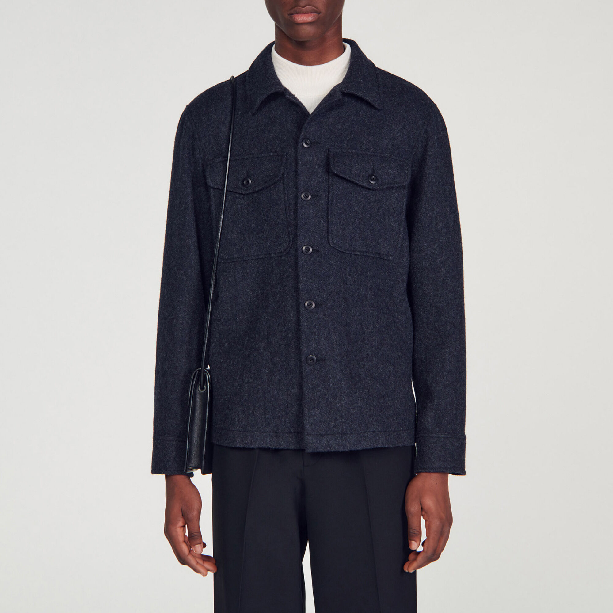 Overshirt van wol