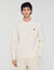Sweatshirt oversized met leren patch