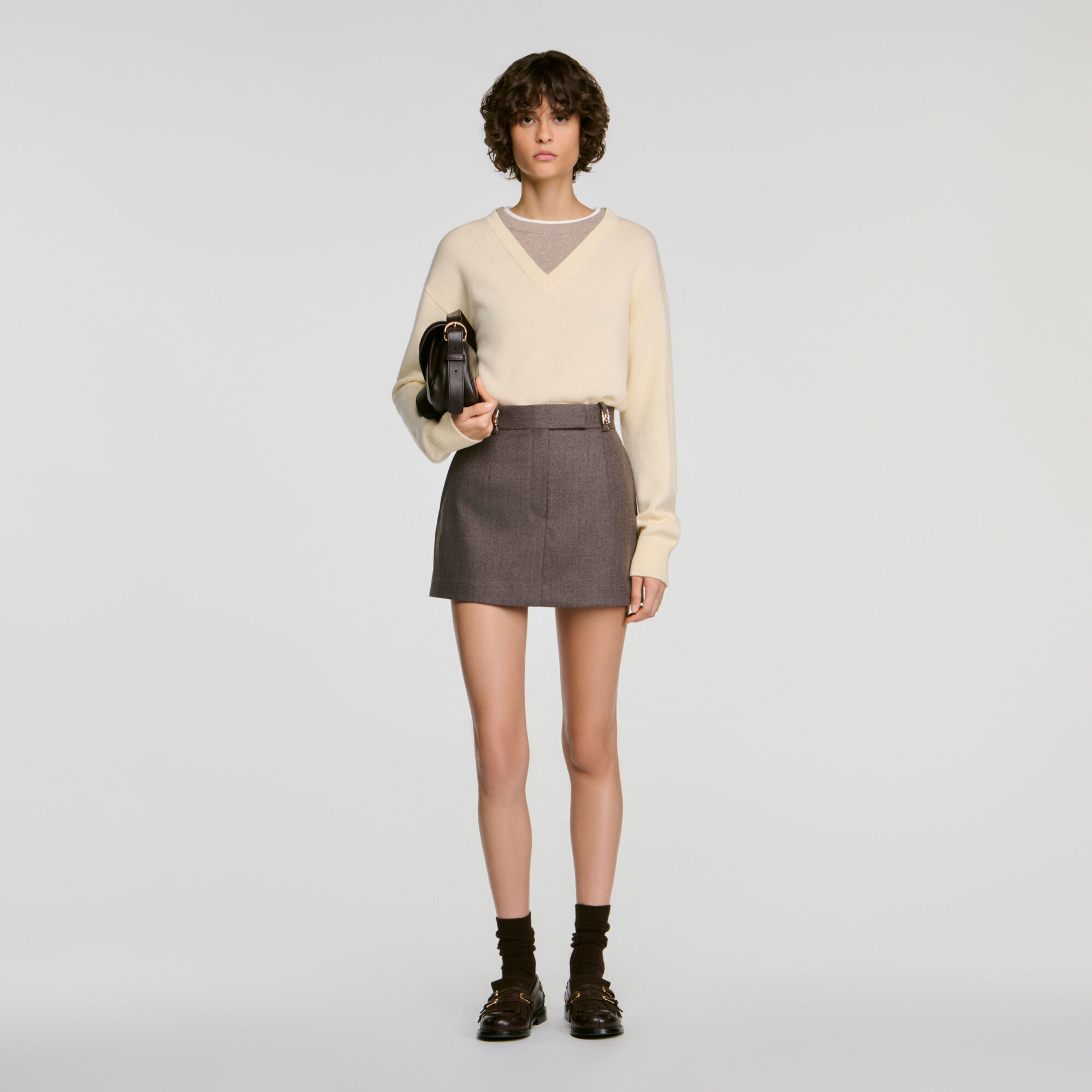 Wollen skort - Vrouw | Sandro