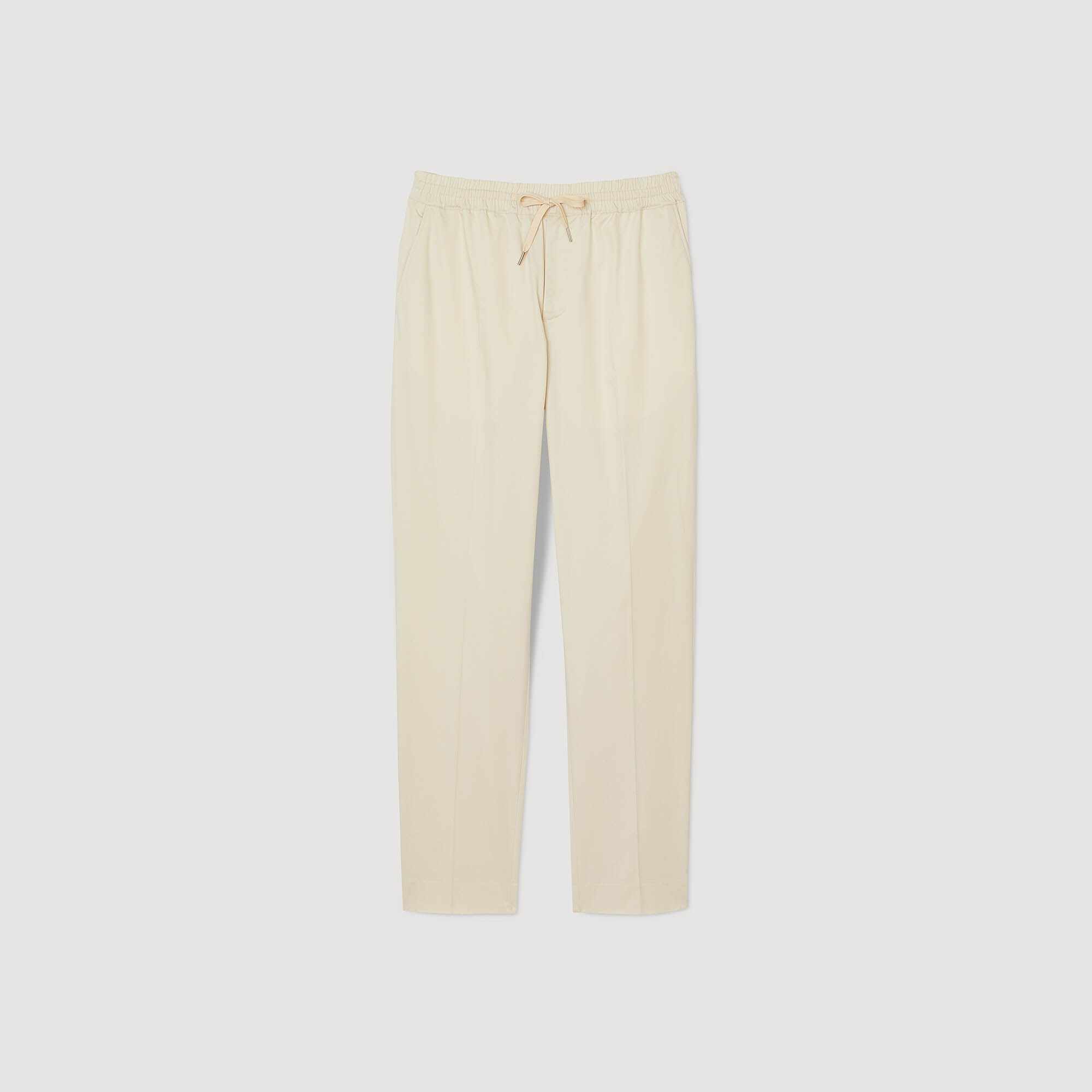 Rechte pantalon met elastiek