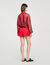 Overhemdblouse sjaalprint