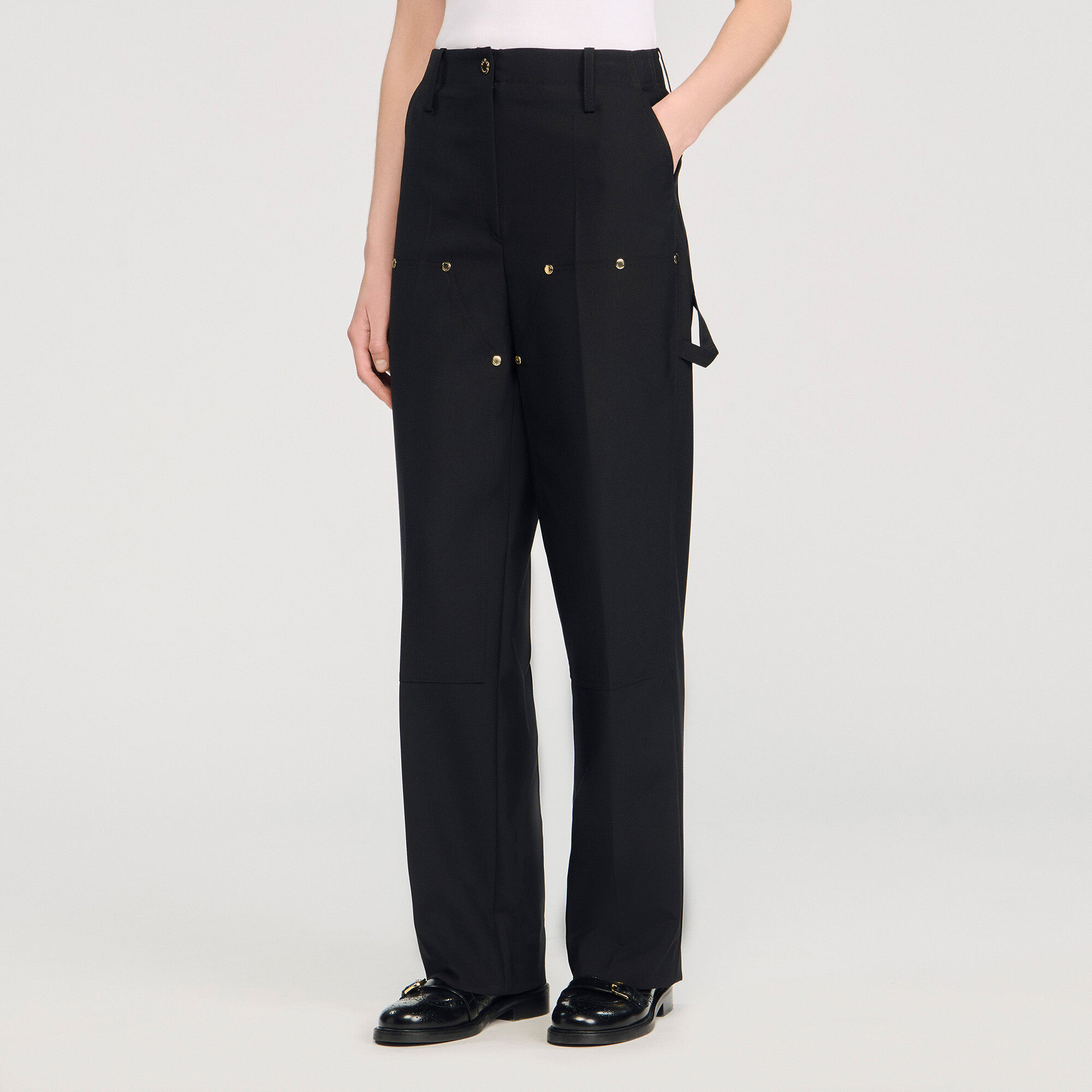 Lichte broek met klinknagels