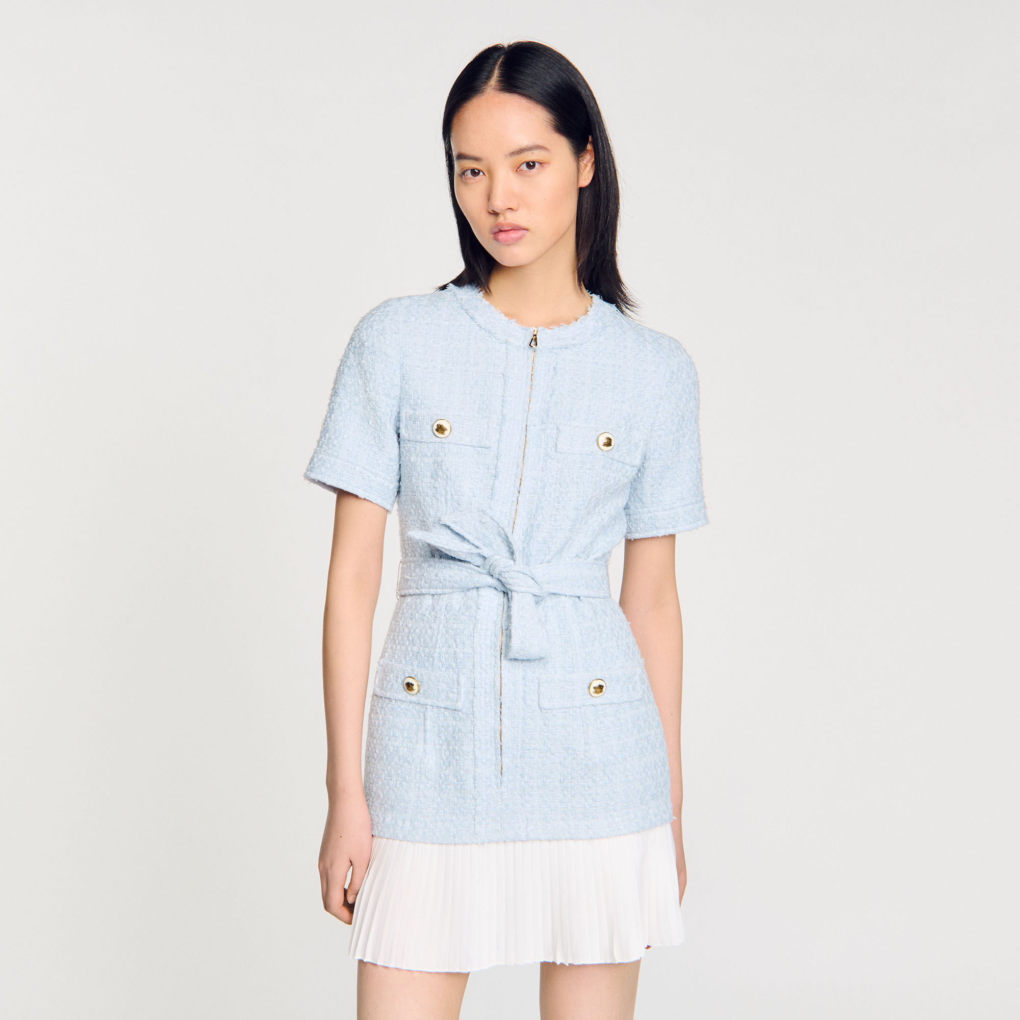 Korte tweed jurk