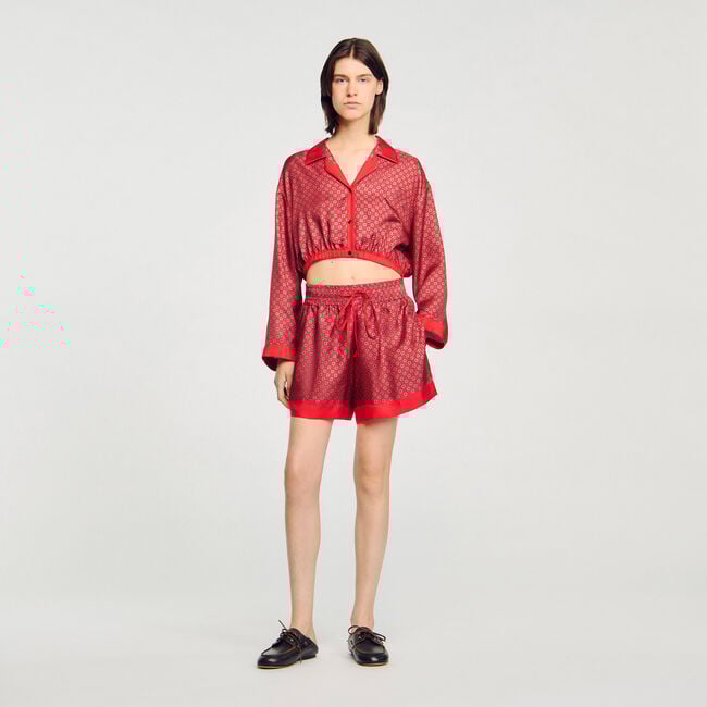 Short sjaalprint
