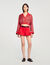 Overhemdblouse sjaalprint