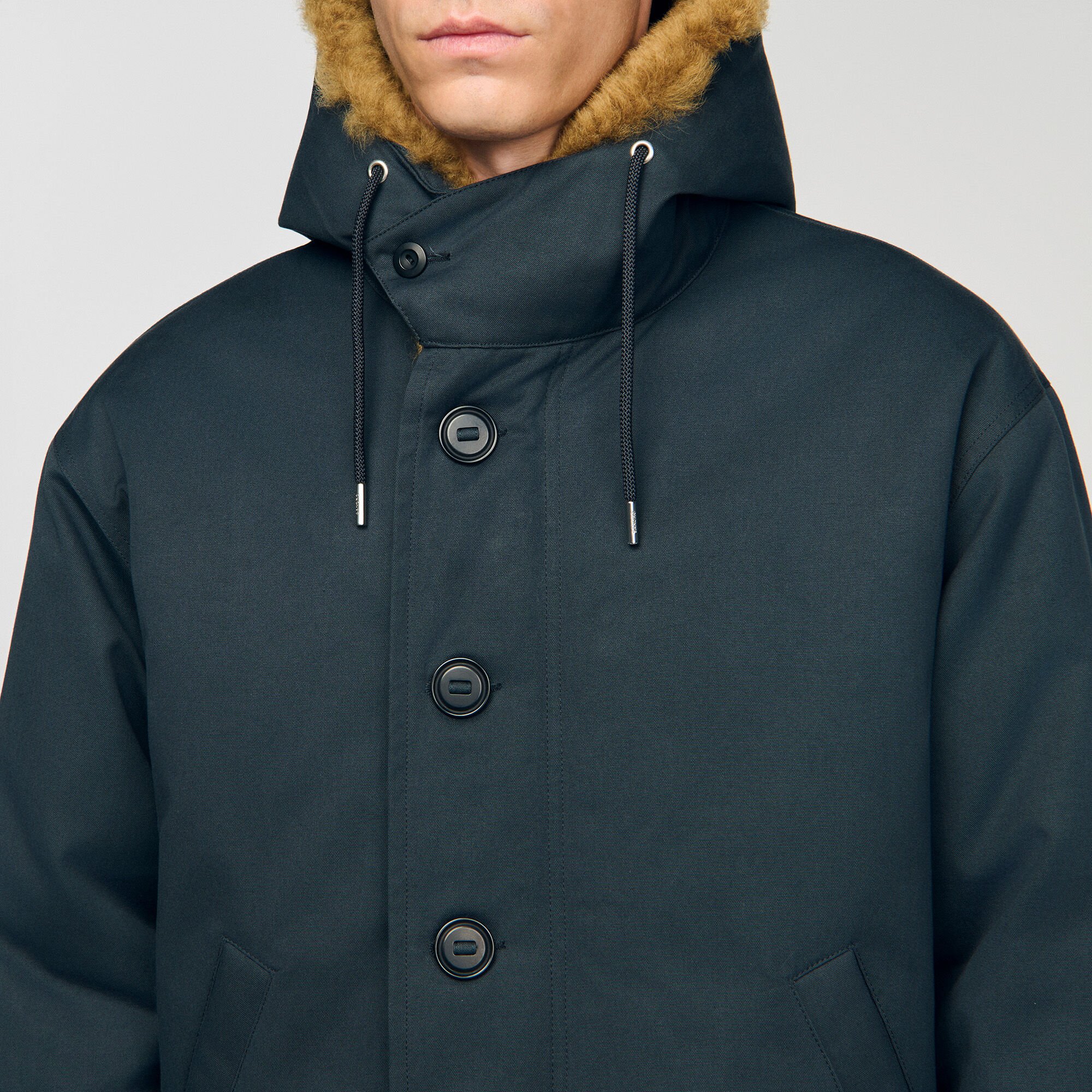 Katoenen parka met capuchon