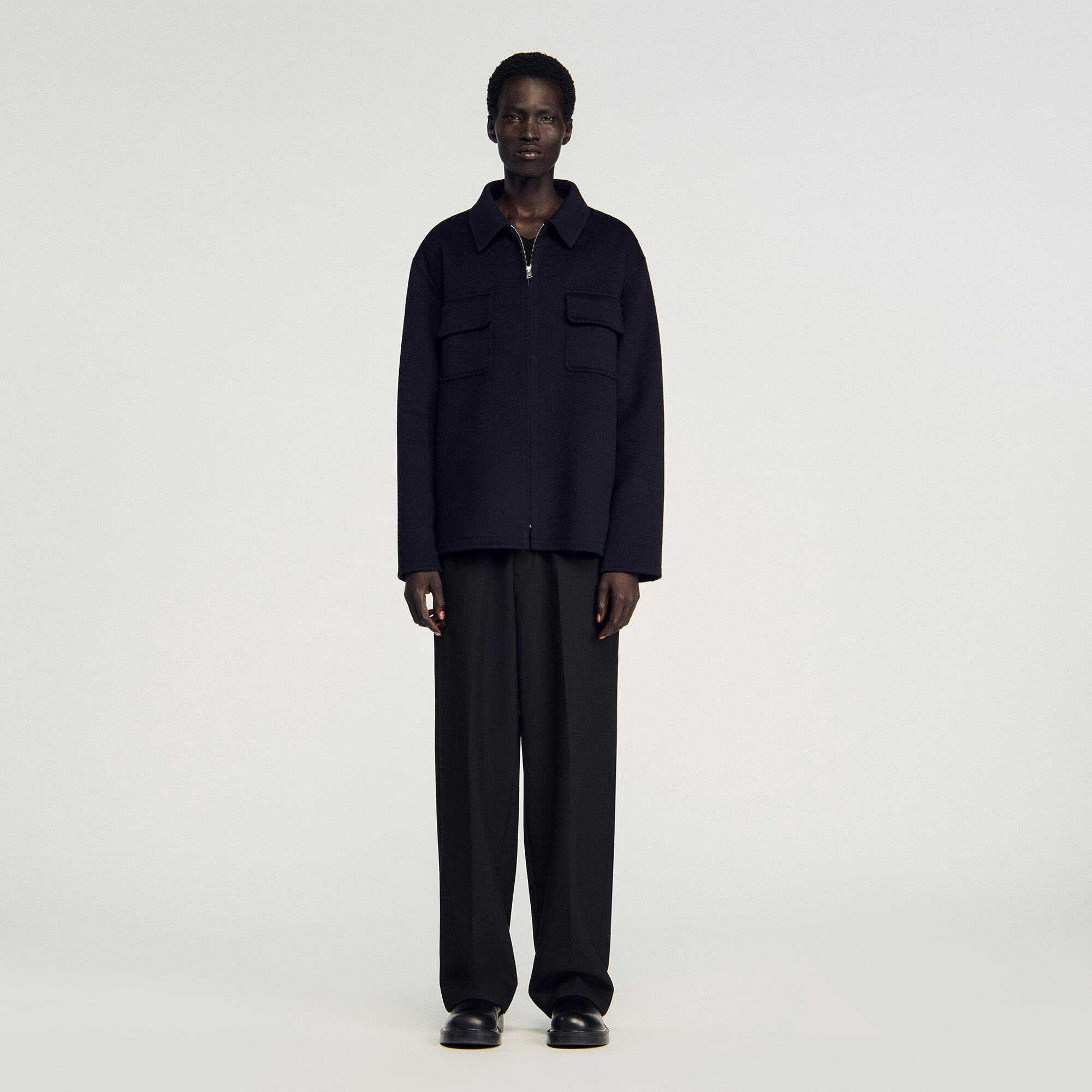 Overshirt met ritssluiting