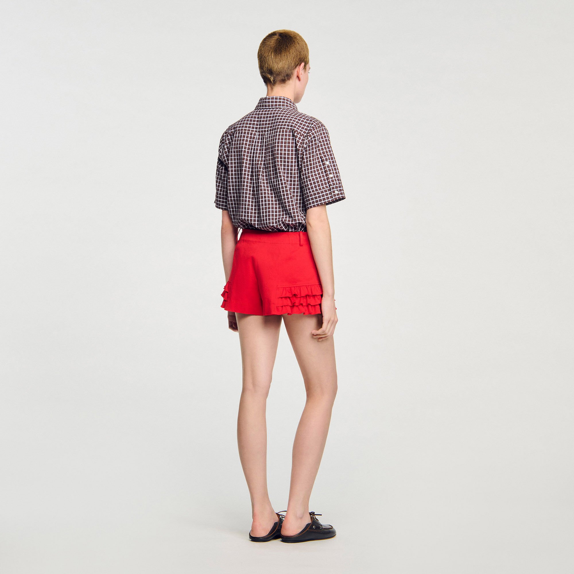 Short met volants
