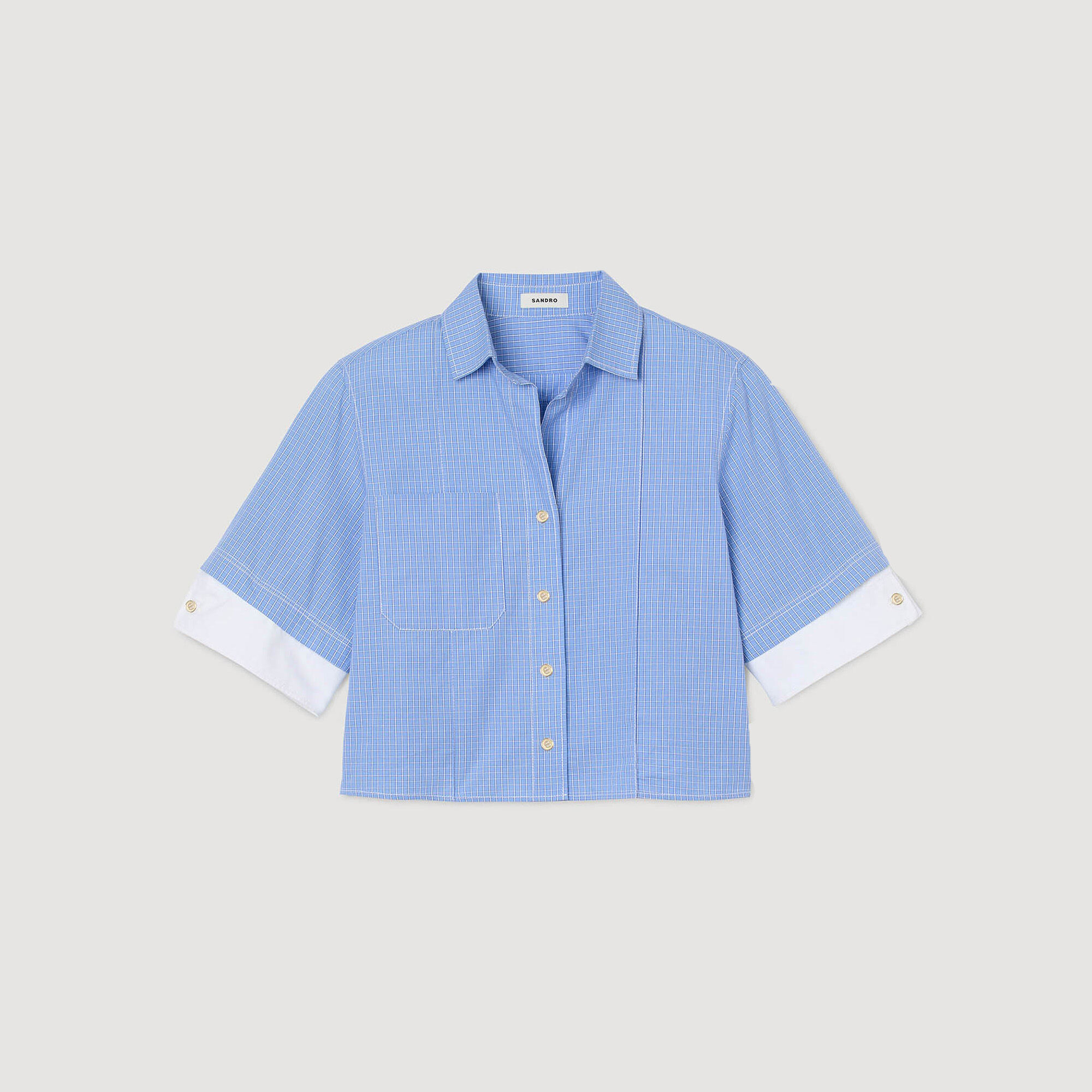 Overhemdblouse oversized ruit