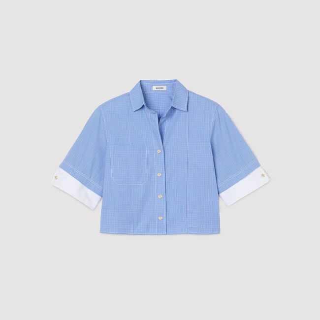 Overhemdblouse oversized ruit