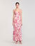 Lange jurk met bloemenprint
