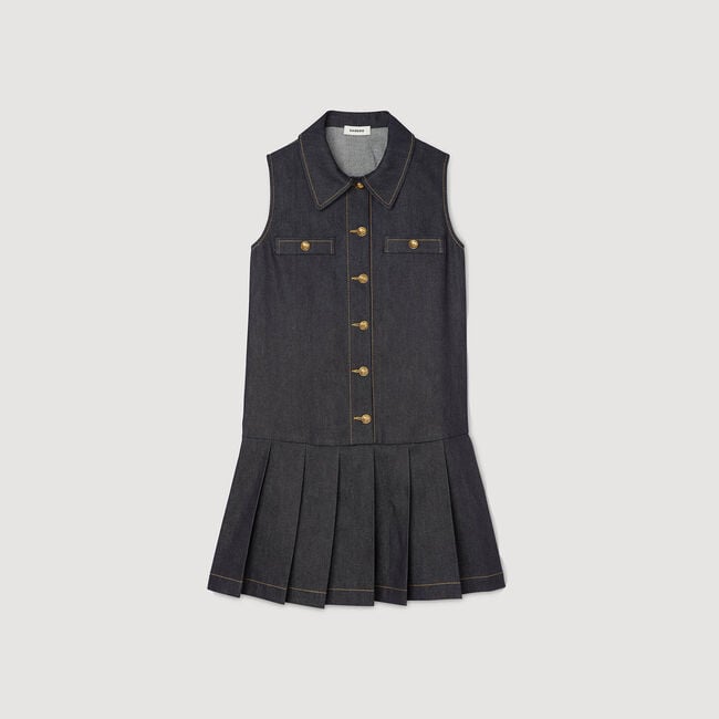 Korte denim jurk