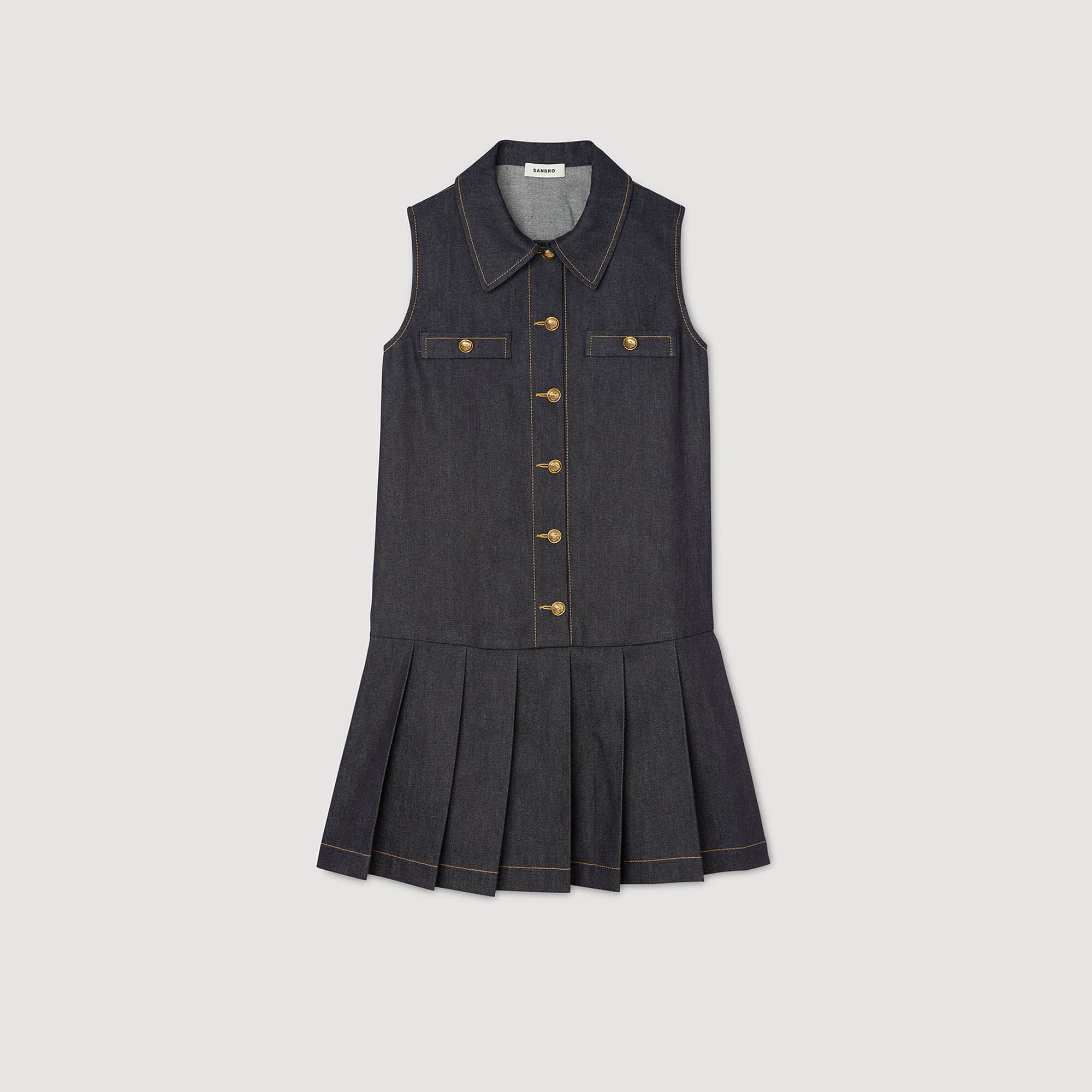 Korte denim jurk
