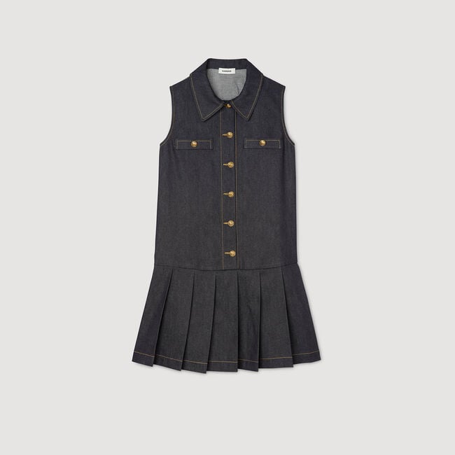 Korte denim jurk