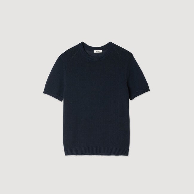 T-shirt fijngebreid