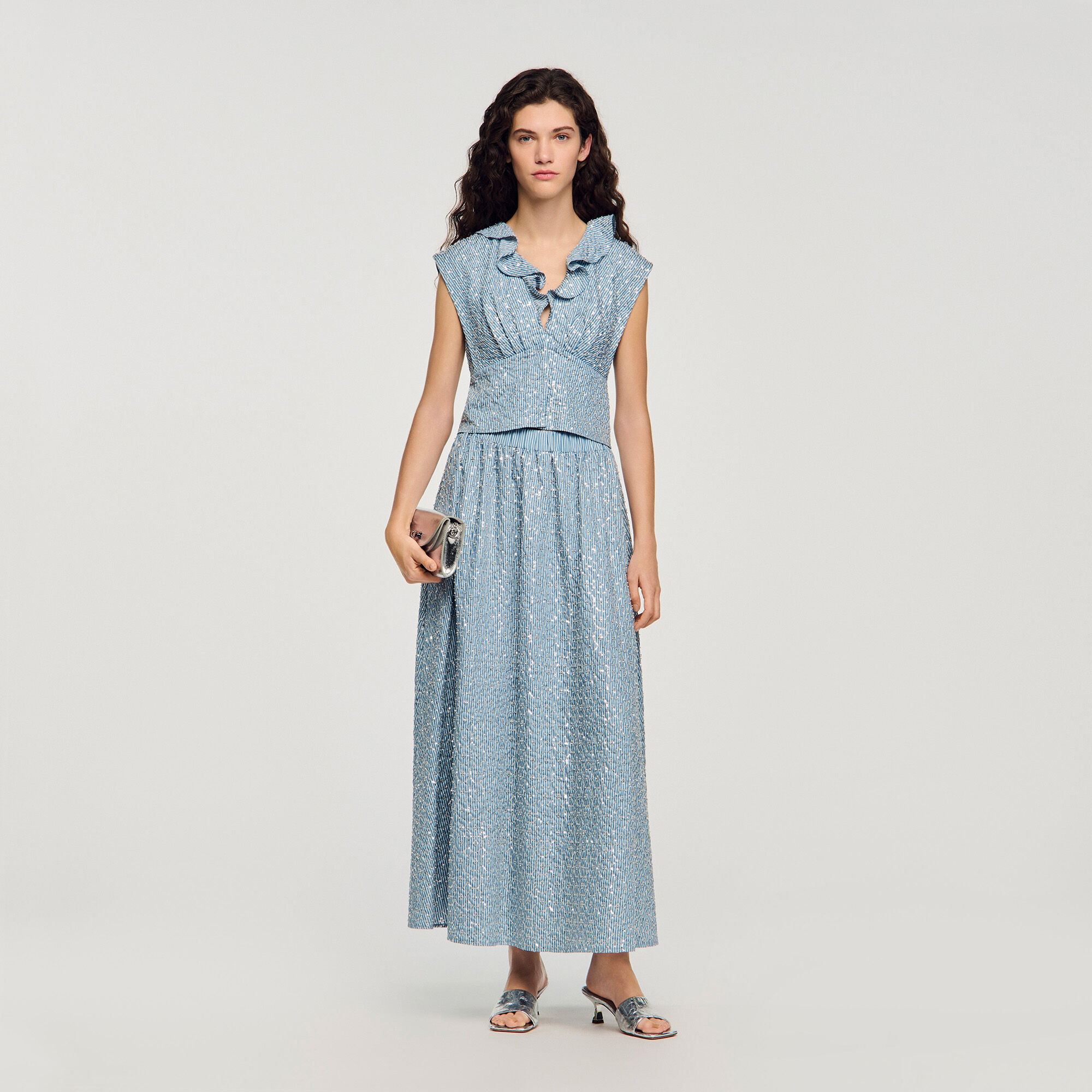 Lange rok met pailletten