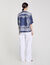 Overhemdblouse bandana print