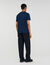 T-shirt met leren logo