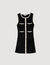 Korte jurk tricot velours