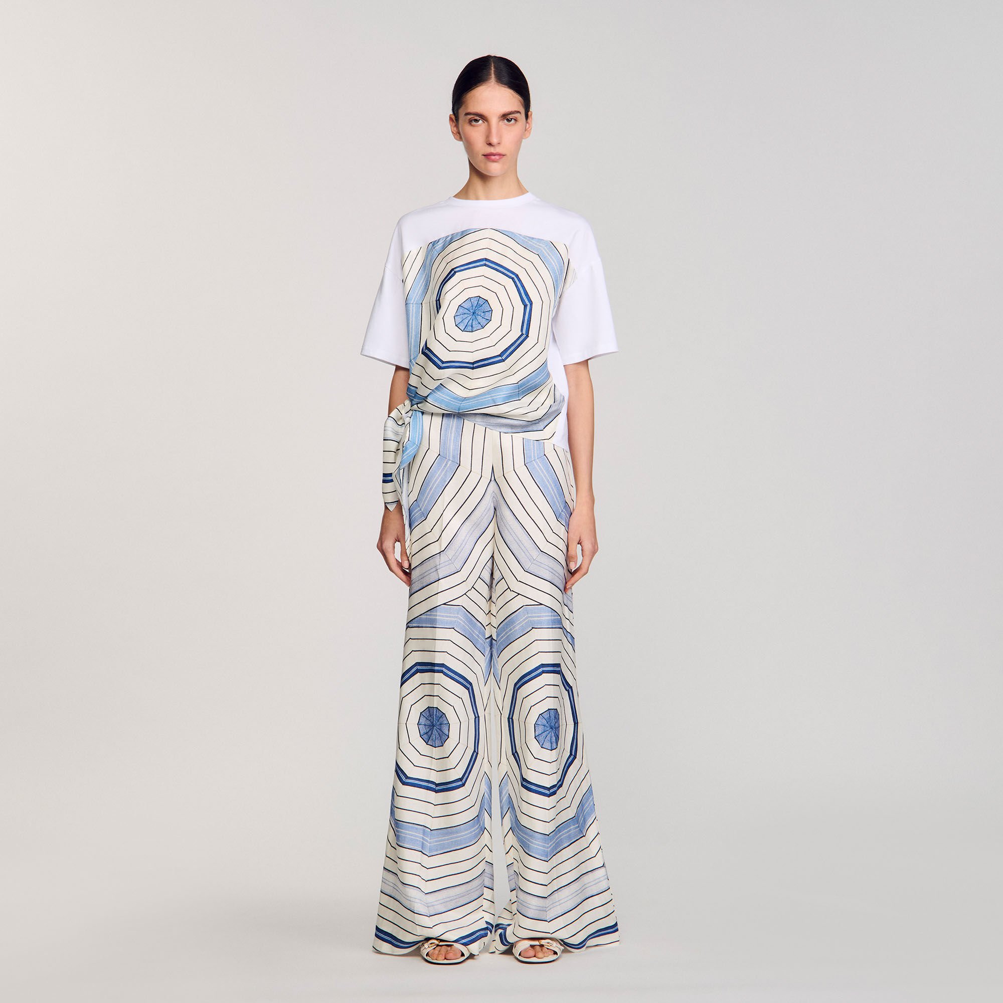 T-shirt met Spirales print
