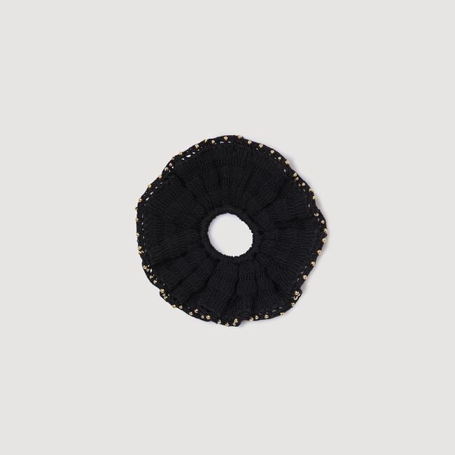 Scrunchie van gehaakte kralen