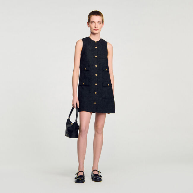 Korte tweed jurk