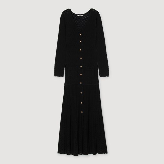 Lange jurk fantasietricot