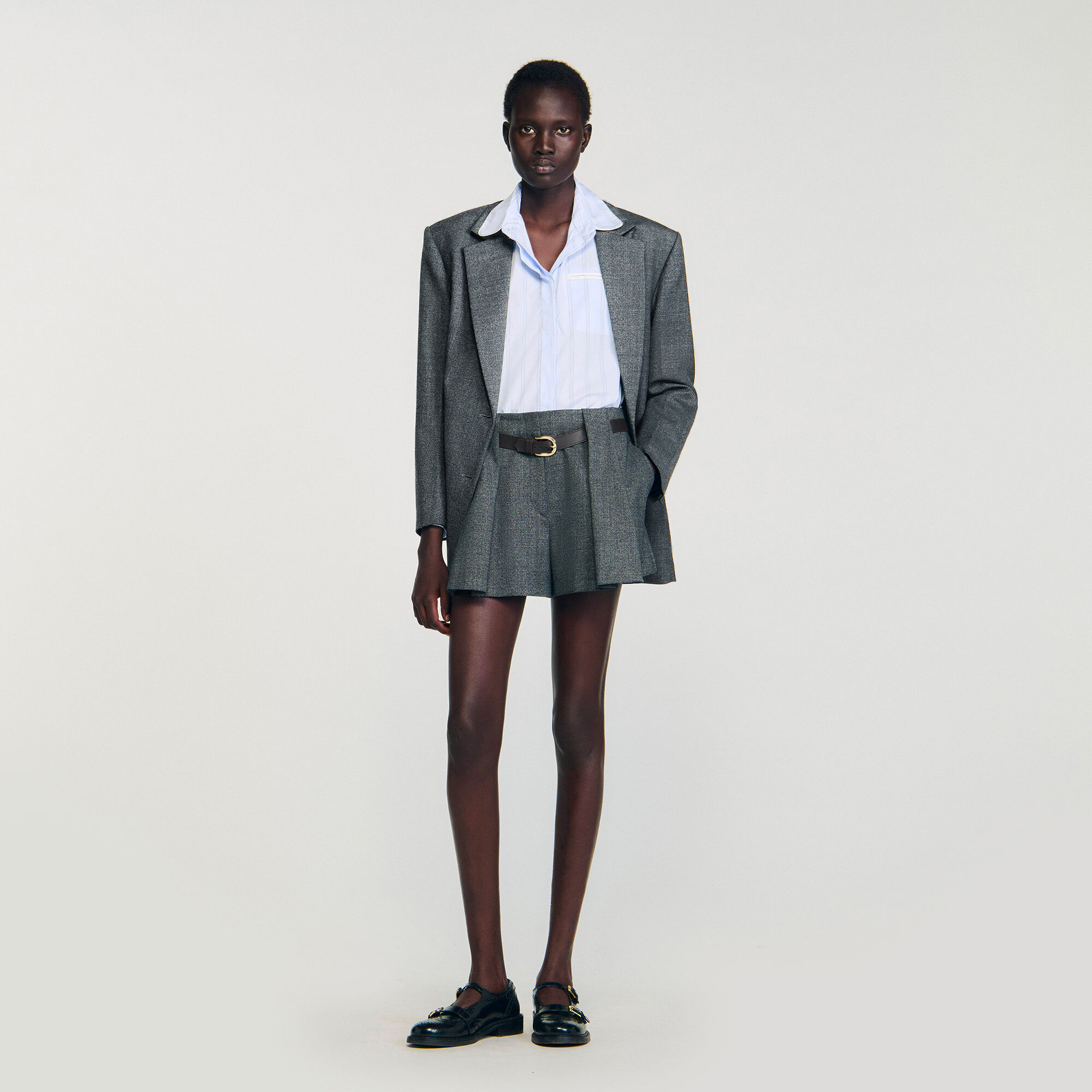 Overhemdblouse gestreept