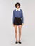 Overhemdblouse ruit en stropdas