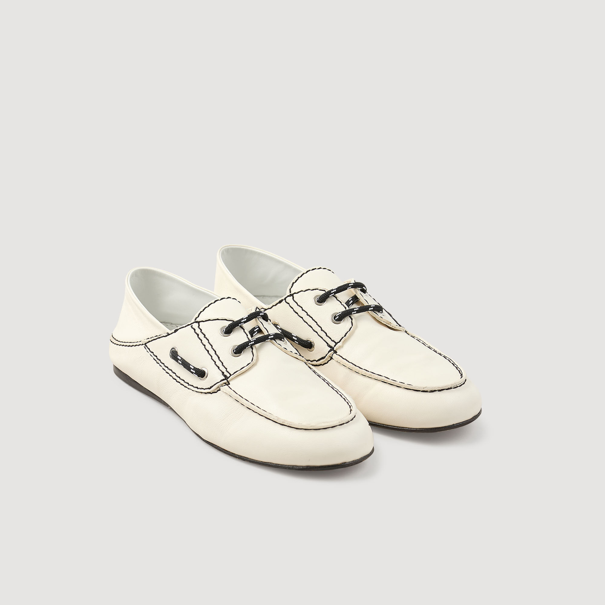 Mocassins boot van leer