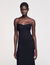 Gebreide bustier jurk